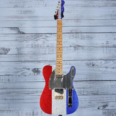 *DEMO* Fender Limited Edition Buck Owens Telecaster | Red Silver and Blue Sparkle image 3