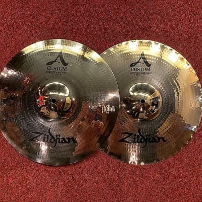 Zildjian A20550 14" A Custom Mastersound Hi-Hat (Pair) Cymbals image 1