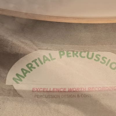MARTIAL PERCUSSION Custom Maple Piccolo Snare Drum  w/ rings 2023 - Satin Red Burst image 9