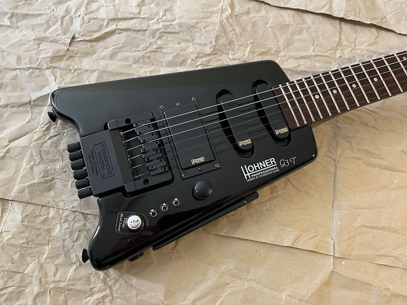 Hohner G3T 1989 Black Steinberger Licensed Hss EMG Select Headless e.  guitar miK Org. Gigbag EC