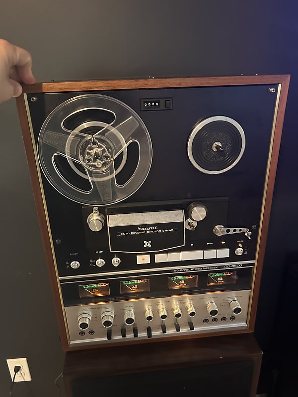 Sansui QD-5500 4-Channel Reel to Reel - Working and clean!  			