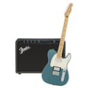 Fender Player Telecaster HH Tidepool Maple Neck & Fender Mustang GT 40 Bundle