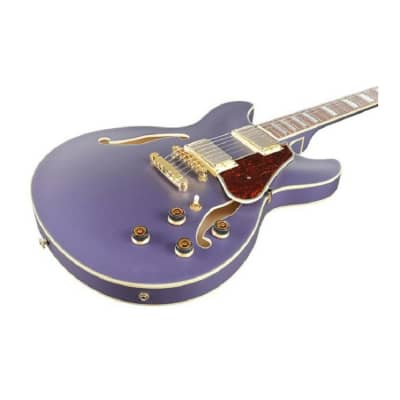 Ibanez AS Artcore 6-String Semi-Hollow Body Electric Guitar (Metallic Purple Flat, Right-Handed) image 2