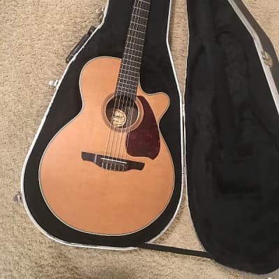 Takamine NP-65C classical electric guitar 1993 Natural solid cedar and rosewood guitar Japan very good with hard case image 1