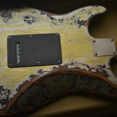 Fender Stratocaster Heavy Relic Nitro Silver Sparkle O Black HSS Custom image 18