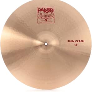 Paiste 18 inch 2002 Thin Crash Cymbal image 5