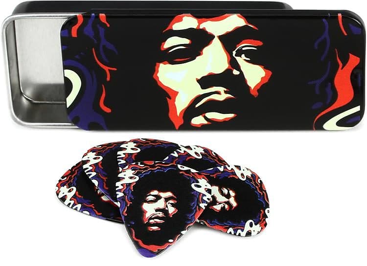 Jimi Hendrix Star Haze Pick Tin (6 Picks), JHPT15H image 1