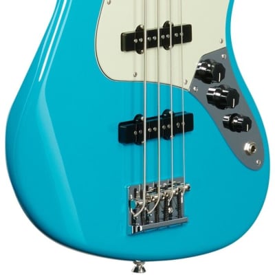 Fender American Pro II Jazz Bass, Rosewood Fingerboard (with Case), Miami Blue image 6