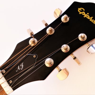 Epiphone AJ-100 NA Advanced Jumbo Acoustic Guitar Spruce Mahogany Rosewood Woods Great Tone! image 4