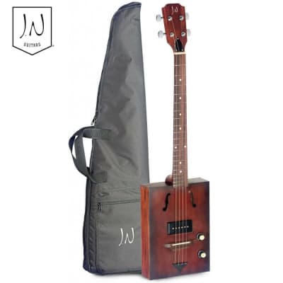 James Neligan CASK-HOGSHEAD-1 Spruce Top 4-String Cigar Box Acoustic-Electric Guitar w/Gig Bag for sale