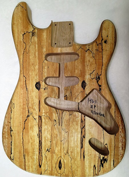 Spalted maple guitar hot sale body