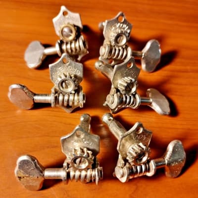 T19) Grover Open Back Tuners With Metal Buttons 1950's NOS | Reverb