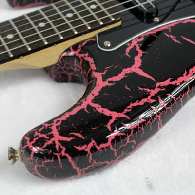 Custom Crackle Painted and Upgraded Fender Squier Affinity Strat With Gig Bag image 16