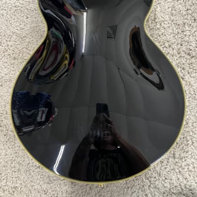 D'Angelico Excel SS Semi-Hollow Electric Guitar in Solid Black, DAESSSBKGSCBE image 5