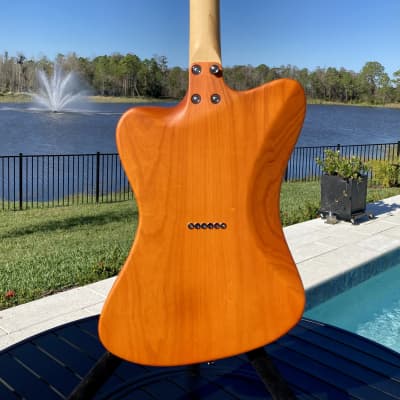 Lowe Custom Guitars Fireluxe (like NR Firebird Non-Reverse) Satin Translucent Orange (NAMM DEMO) image 6