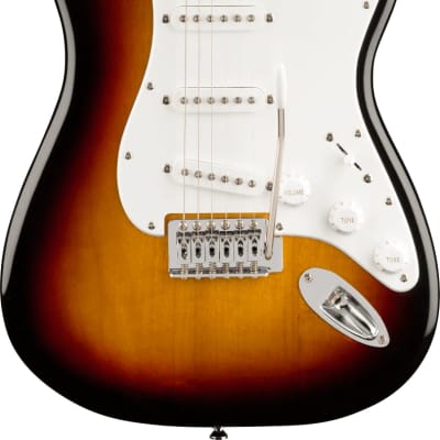 Squier Stratocaster Starter Pack with Maple Fretboard and Frontman 10G Combo Amp 3-Color Sunburst image 3