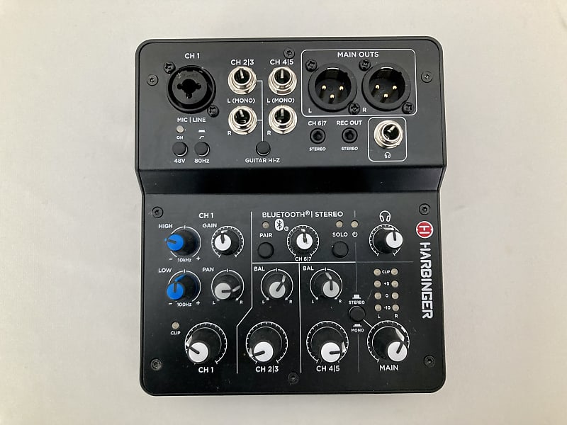 Harbinger LV7 7-Channel Analog Mixer with Bluetooth