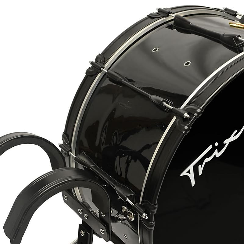 Trixon Pro Marching Bass Drum 18 x 14 Black image 1