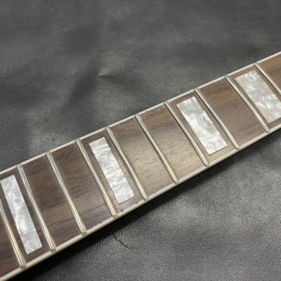 Unbranded Stratocaster Strat neck  Gloss Black 25.5" 12" radius Block Inlays. image 5