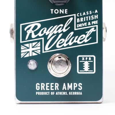 Greer Royal Velvet Class-A British Drive and Preamp Pedal image 1