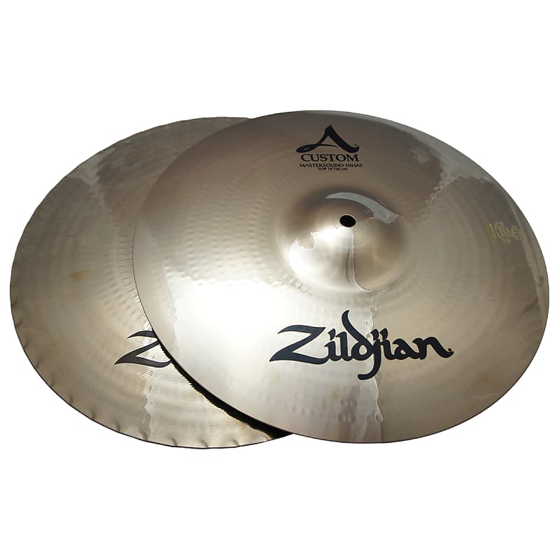 Zildjian 14" A Custom Mastersound Hi Hats Pair -HiHat Drumset Cymbals A20550 image 1