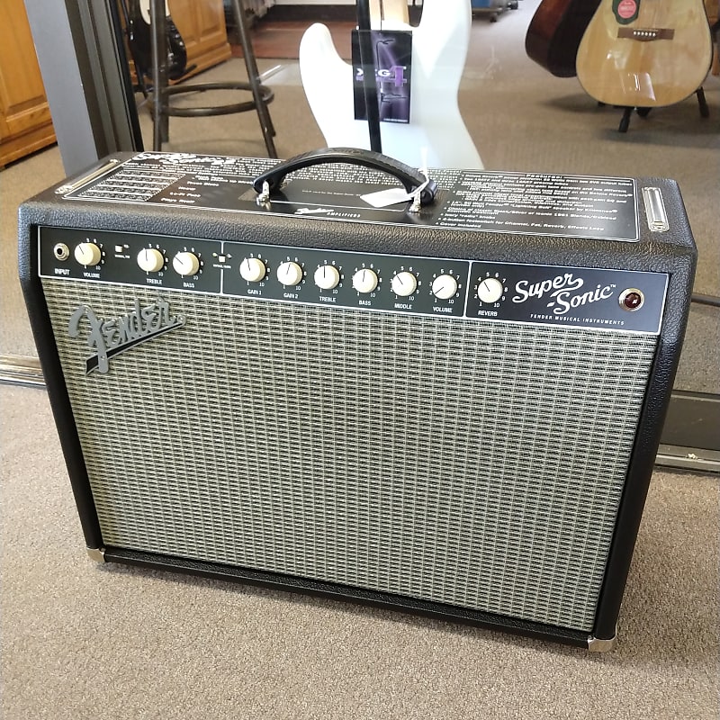 New Fender Super Sonic 22 Combo Amp Black image 1