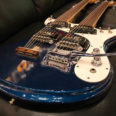 Mosrite ‘Joe Maphis’ Style Double Neck 1966 Blue image 5