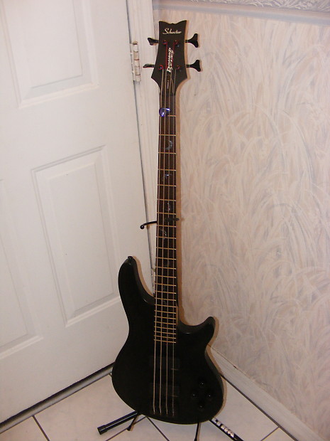 Schecter Damien-4 Bass, Diamond Series, Matte Black