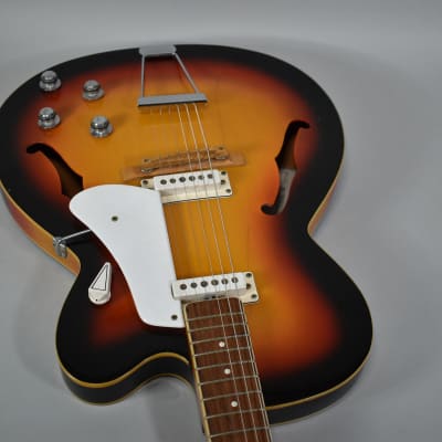 1960s Eko Lark II Sunburst Finish Electric Guitar image 5