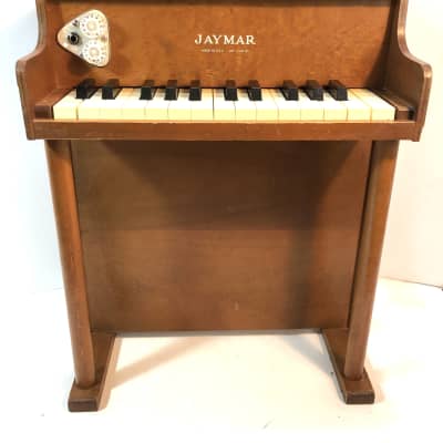 Electrified Jaymar toy piano electric circuitbent instrument The Upright 1970s Wood image 2