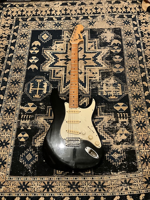 1974 Greco Matsumoku Japan Stratocaster Black | Reverb The Netherlands
