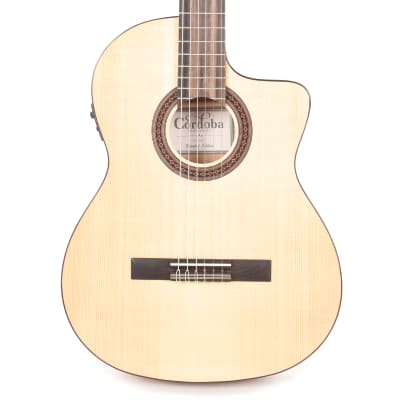 Cordoba C5-CET Limited Engelman Spruce/Spalted Maple Classical Guitar w/Fishman Presys II Pickup & Cutaway for sale
