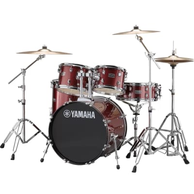 Yamaha Rydeen 5-piece Drum Kit w/ Hardware and 20" BD - Burgandy Glitter