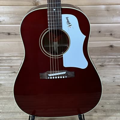 Gibson 1960s J-45 Original ADJ Lefty Wine Red 2021 (S/N:23121070