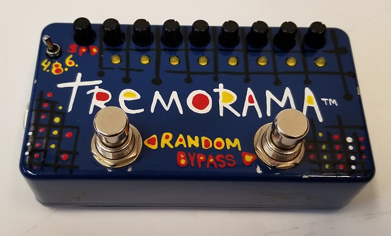 ZVex Tremorama Tremolo Hand-Painted Guitar Effects Pedal (TR-PAINTED) image 1
