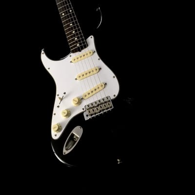 LEFTY! Vintage Fender MIJ ST62L Strat 1988 Black Relic Rosewood Solid Body Guitar +HSC image 1
