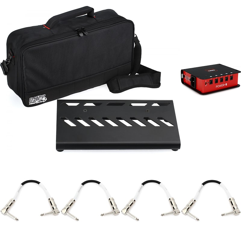 Gator Small Pedalboard Bundle Bag Power Supply and Patch Reverb
