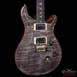 PRS Wood Library Artist Package Custom 24 Fatback Flame Top Neck African Blackwood Board Charcoal image 4