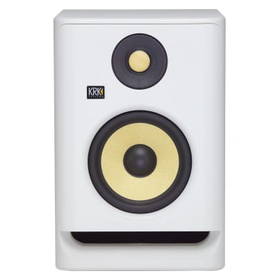 KRK ROKIT 5 G4 RP5G4 5" Active Bi-Amp Studio Monitor Speakers White w TRS Cables image 3