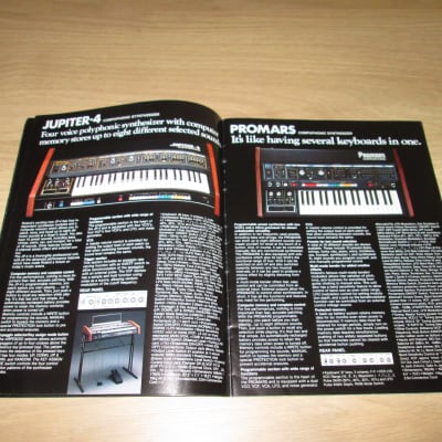 Immagine Roland Volume 3 Catalog  – 1980 - Original Vintage Synthesizer Brochure - RARE - 6