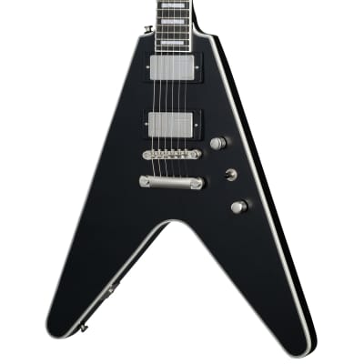 Gibson Gothic Flying V Electric Guitar, Matt Black with Gig Gibson Gothic Flying V Electric Guitar, Matt Black with Gig