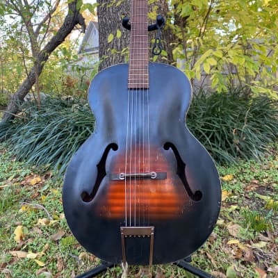 Sale Priced till 2/24 1942 Harmony Monterey Leader H950 Flamed Archtop Guitar image 1