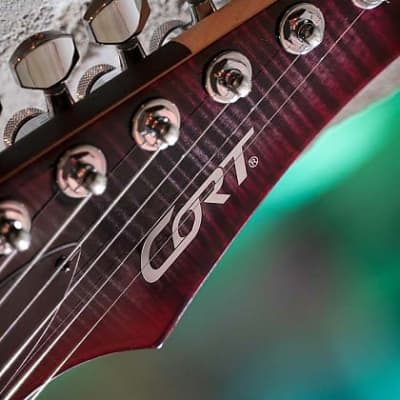 Cort X700 Duality II Guitar, Fishman Fluence Pickups, Ebony Fretboard Lava Burst w/Gigbag, Free Shipping image 14