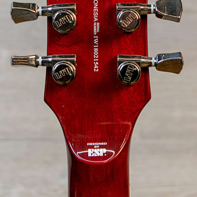 ESP LTD EC-1000 Singlecut Quilted Maple See Thru Black Cherry w/EMG Pickups image 7