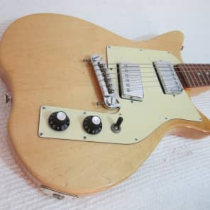 Vintage 1970s Gretsch TK 300 Solid Body Electric Guitar Natural Finish Clean Original Case image 8