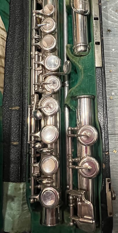 2025最新のスタイル Moritz Max Monnig Leipzig Germany Flute 1930-40 - Silver 管楽器・吹奏楽器