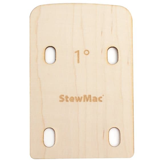 StewMac Bass Neck Shim 1 Degree Maple for bolton necks Reverb