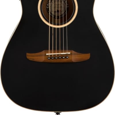Fender Malibu Special Acoustic Guitar. Pau Ferro FB, Matte Black w/bag image 2