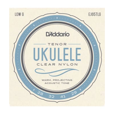 D'Addario EJ65TLGPro-Arté Custom Extruded Nylon Ukulele Strings, Tenor Low-G image 1