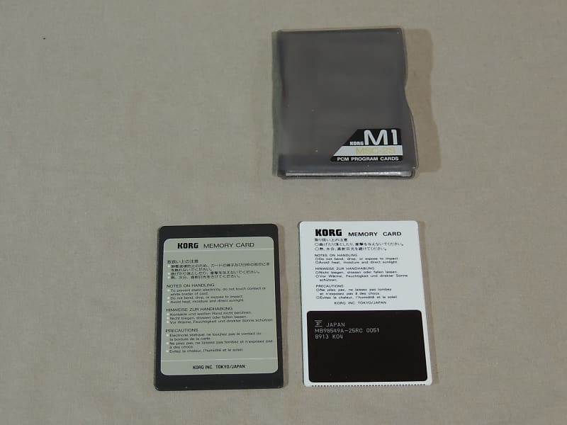 Korg M1 Synth 1 Memory card MPC-02 & MSC-02 FOR M-1 / M1R